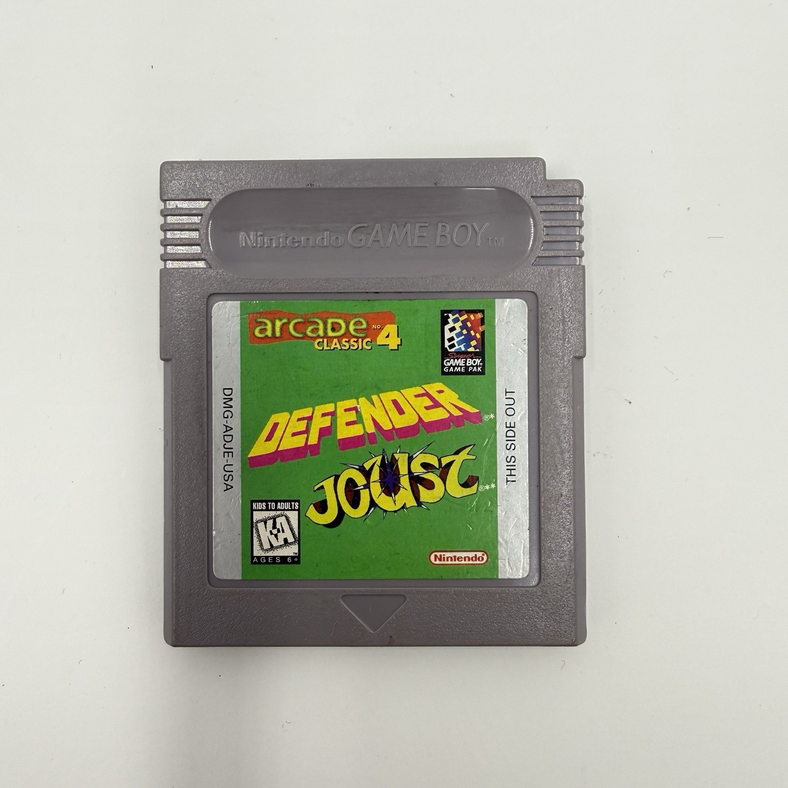 Arcade Classic No 4 Defender Joust Nintendo Game Boy 1995 Cart Only