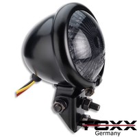 Motorrad Mini LED RÜCklicht Bates Style Schwarz GetÖNt Chopper Cruiser E-GEPRÜFT