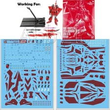 for MG 1/100 MSZ 006P2/3C Zeta III P2 Type Red Z D.L Model Water Decal Stickers