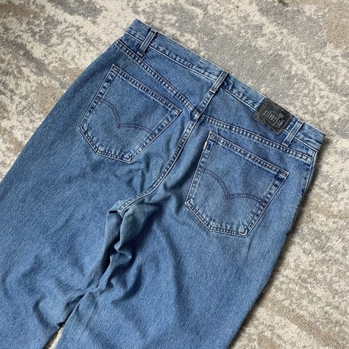 Vintage Levis Silvertab Baggy Stone Wash Blue Relaxed Loose Denim Jeans W38 L34 - Picture 3 of 12