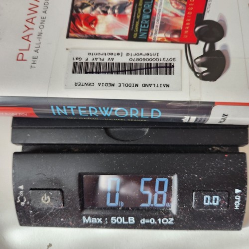 Interworld by Michael Reaves, Neil Gaiman Playaway Audiobook, Former Library Cop - Picture 7 of 7
