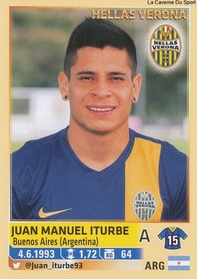 238 JUAN MANUEL ITURBE ARGENTINA HELLAS VERONA CALCIATORI 2014