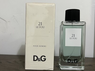 Dolce & Gabbana 21 LE FOU POUR HOMME 3.3 oz 100 ml Eau De Toilette Spray Mens