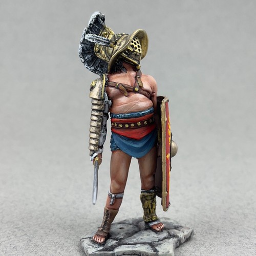 Roman gladiator Murmillo 54 mm, Painted tin toy soldier, Roman soldier miniature - Picture 10 of 14