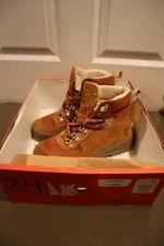 NEW 8 EREM Men's Xerocole Brown Leather Lace Up Ankle Lug Sole Hiking Boots