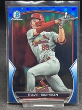 2023 Bowman Draft Travis Honeyman Chrome Blue Refractor 1st #15/150