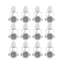 [12 Pack] CLOUDY BAY 8W 3000K Warm White Dimmable LED Track Light Head,CRI90+...