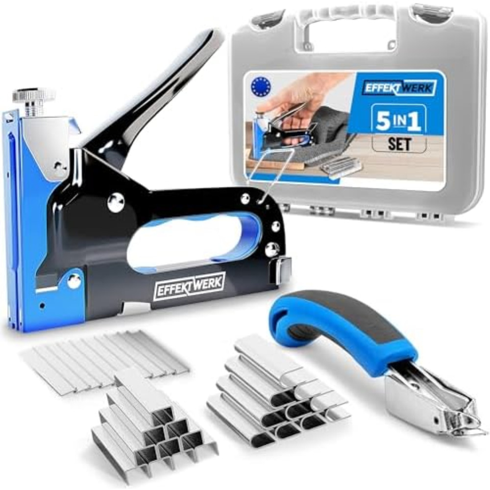 Puntatrice Manuale Effektwerk 5-in-1 in Acciaio Inox e Kit 1500 Punti