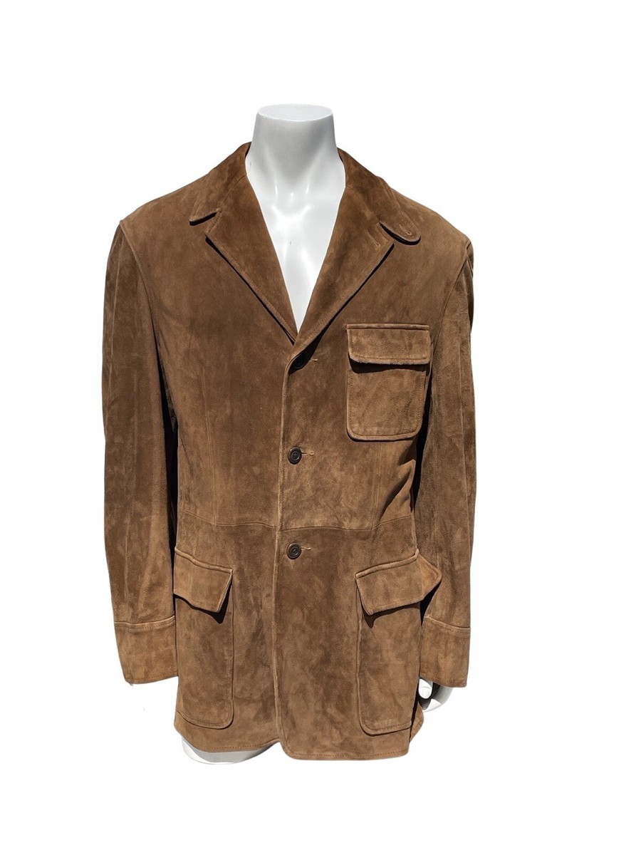 vintage POLO Ralph Lauren RL67 Suede jacket 3 Buttons
