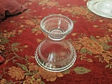 Antique HEISEY Glass EAPG Crystal PEDESTAL PUNCH Bowl Holder STAND Base <H> Key