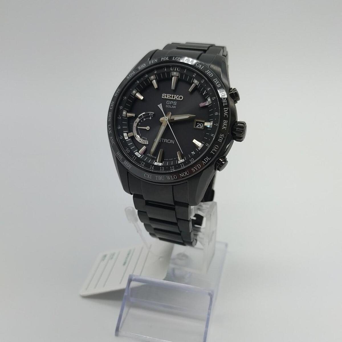 Seiko Astron SBXB089 GPS Date Titanium Ceramic 10 Bar Blk Seiko Astron SBXB089 GPS Date Titanium Ceramic 10 Bar Blk