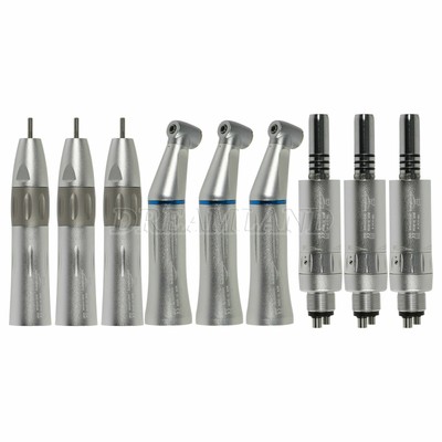 3 Kits Dental Inner Water Spray Handpiece Contra Angle Nosecone 4H Air Motor