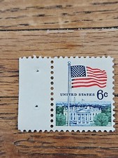 US Stamp Flag Over White House 6c 1968