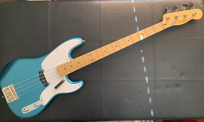 Squier by Fender Classic Vibe '50s Precision Bass Guitar P-Bass Blue