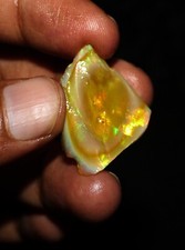 Fire Opal Rough, Natural Ethiopian Opal Rough, jewelry making opal 24.55 cts.