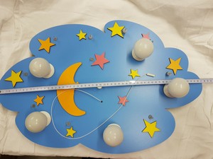 Kidslicht Lampe Kinderzimmer Wolke Nachthimmel Blau Ebay