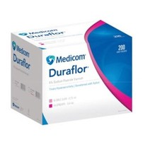 Medicom 1011-BG200 Duraflor Dental Fluoride Varnish 0.25 mL Bubblegum 200/Bx