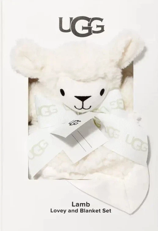 NUEVO EN CAJA UGG LAMB Lovey y Juego de Manta en Caja de Regalo OEKO-TEX® Precio de Venta Minorista: $148.00 NUEVO Foto 2 de 4