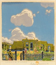 Gustave Baumann : Summer Clouds : Archival Art Print