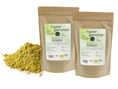 Bio Ingwer gemahlen 1kg (2x500g) Ginger Powder- Ingwerpulver