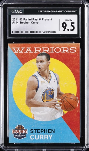2011 PANINI PAST & PRESENT #114 STEPHEN CURRY CGC 9.5