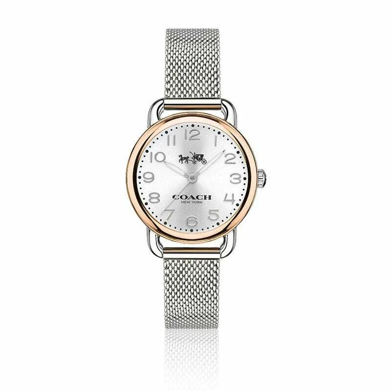 Coach Delancey Watch With 36mm Silver Face & Silver MeshBracelet. COACH 14502266 Delancey Silver Tone Dial Stainless Steel  main image 4