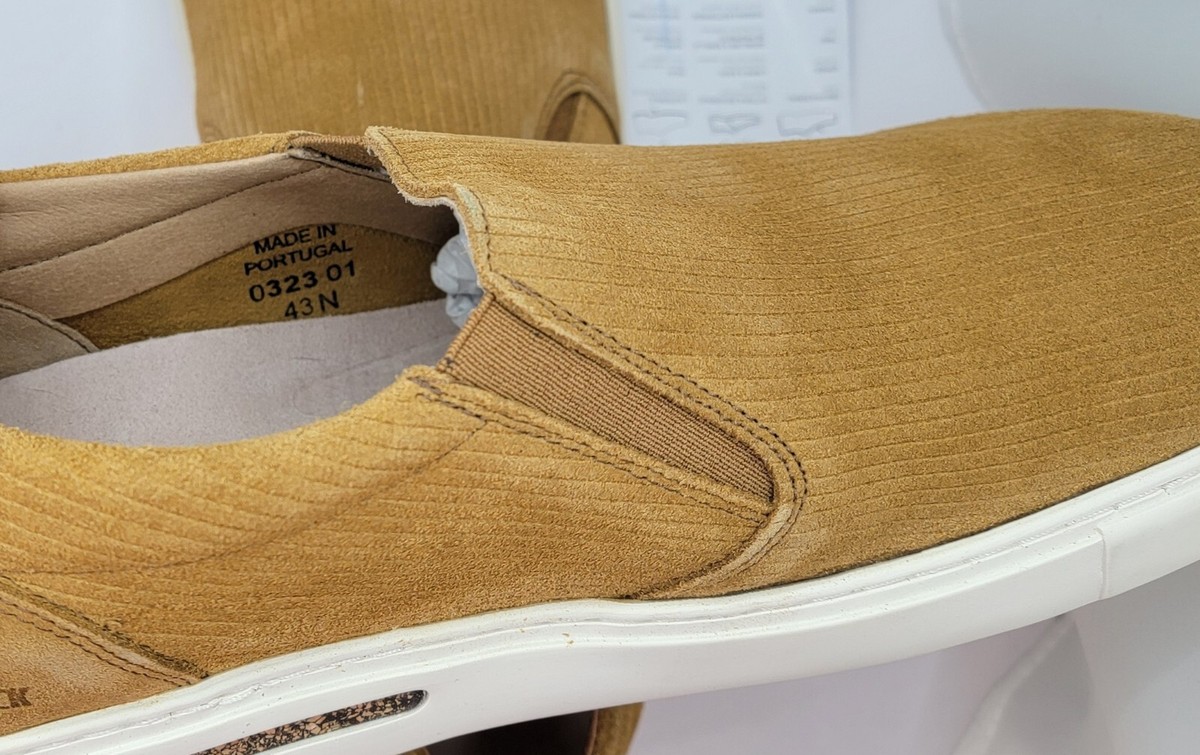 Birkenstock Oswego Mens Canvas Suede Shoes Size 13 /46 EU Regular Fit Cork Brown Birkenstock oswego canvas cork brown color | Mercari main image 4