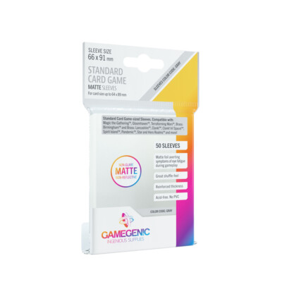 Gamegenic MATTE Standard 50 Kartenhüllen Magic MTG Pokemon Sammelkarten Standard