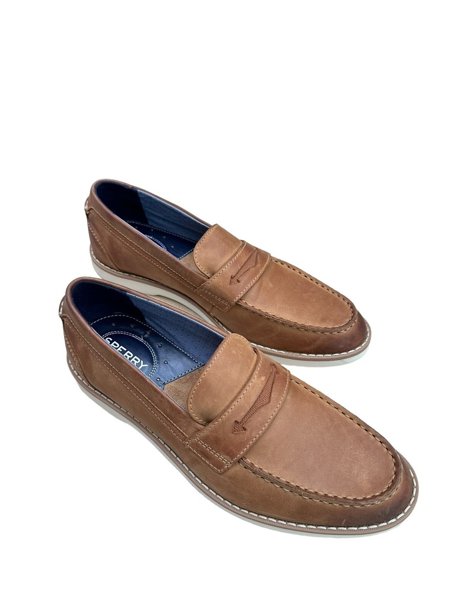 Penny Loafers Top-Siders Sperry Mens Slip On, 8 M Brown  display picture 2