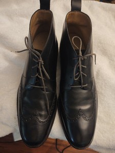 cole haan black chukka boots