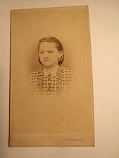 Gmunden - Zili Hüller ? Höller ? als junge Frau - Portrait - Name ? / CDV