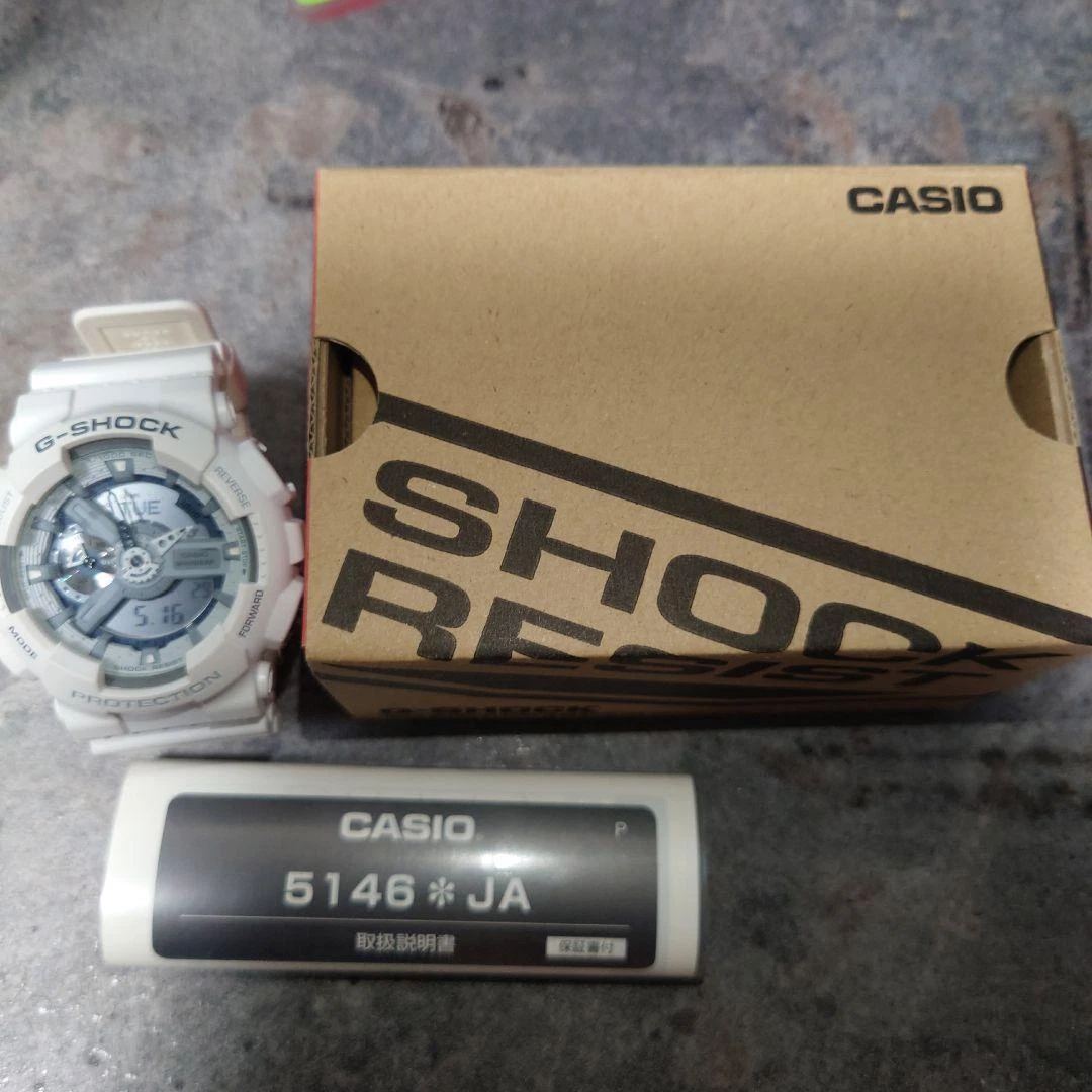 [With manual and box] G-SHOCK White GA-110C-7AJF good condition From Japan