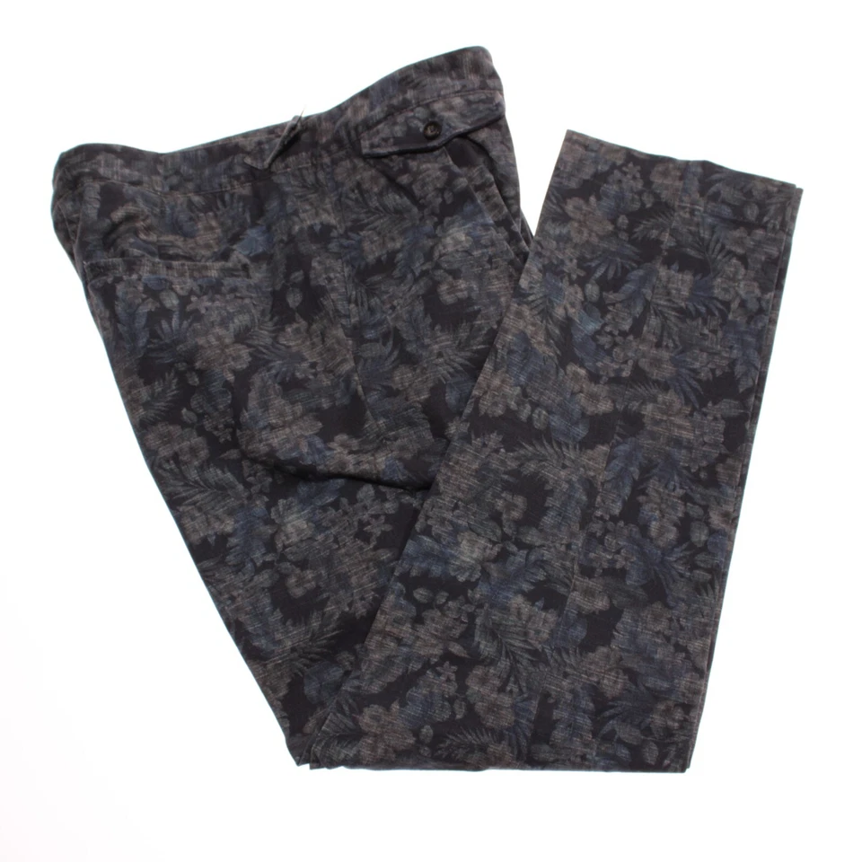Incotex NWT Chinos / Casual Pants Size 50 (US 34) Regular Fit in Blue Floral - Image 2 of 4