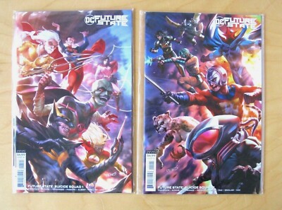 SUICIDE SQUAD FUTURE STATE #1 & #2 DERRICK CHEW VARIANT (2021) VFN / NM