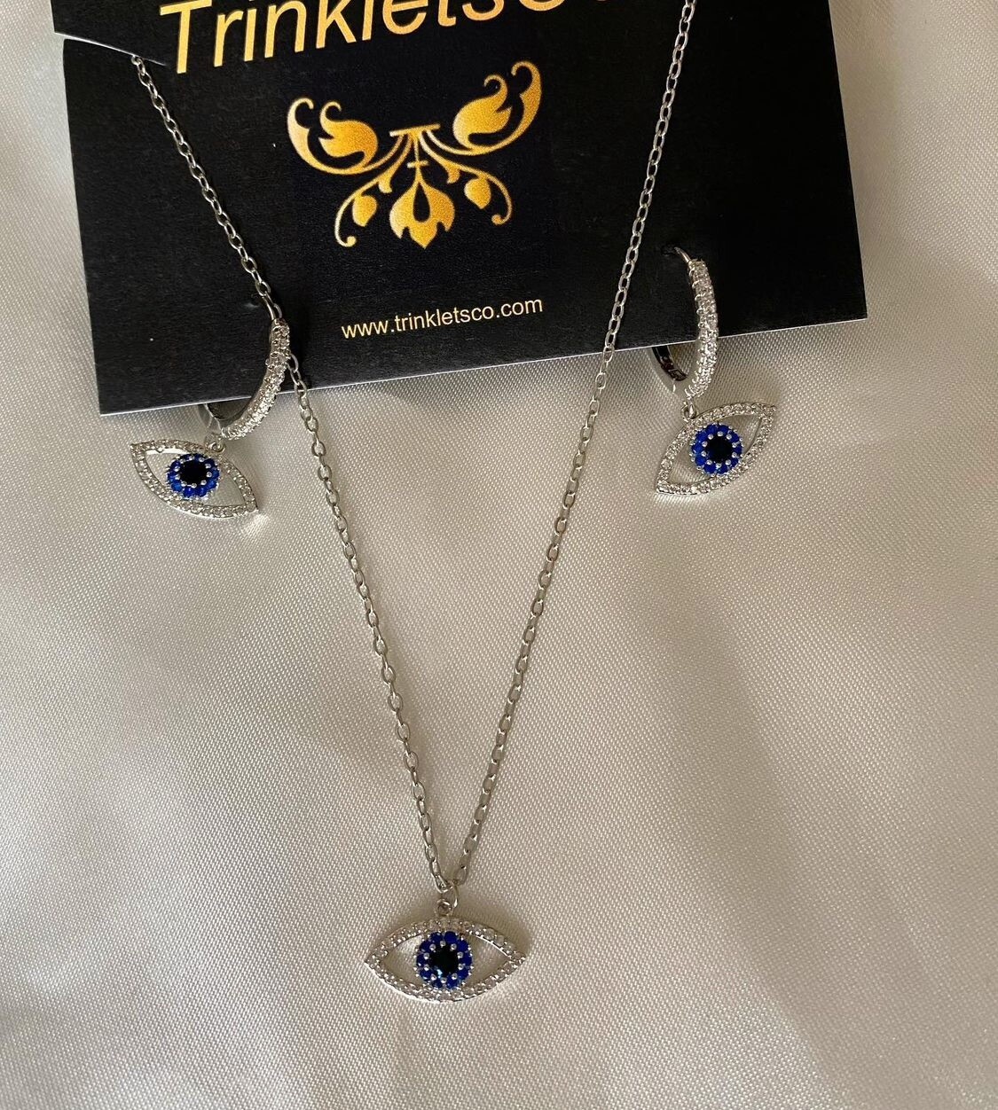 Evil Eye Protection Jewellery. Earrings And Pendant eBay