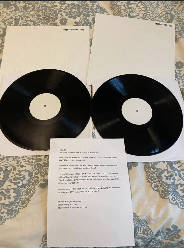 Mac Miller VERY RARE Vinyl Test Press Circles Double LP