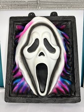 Scream scary movie Wall Plaque 3D glow in the dark Hanging Ghost face Prop