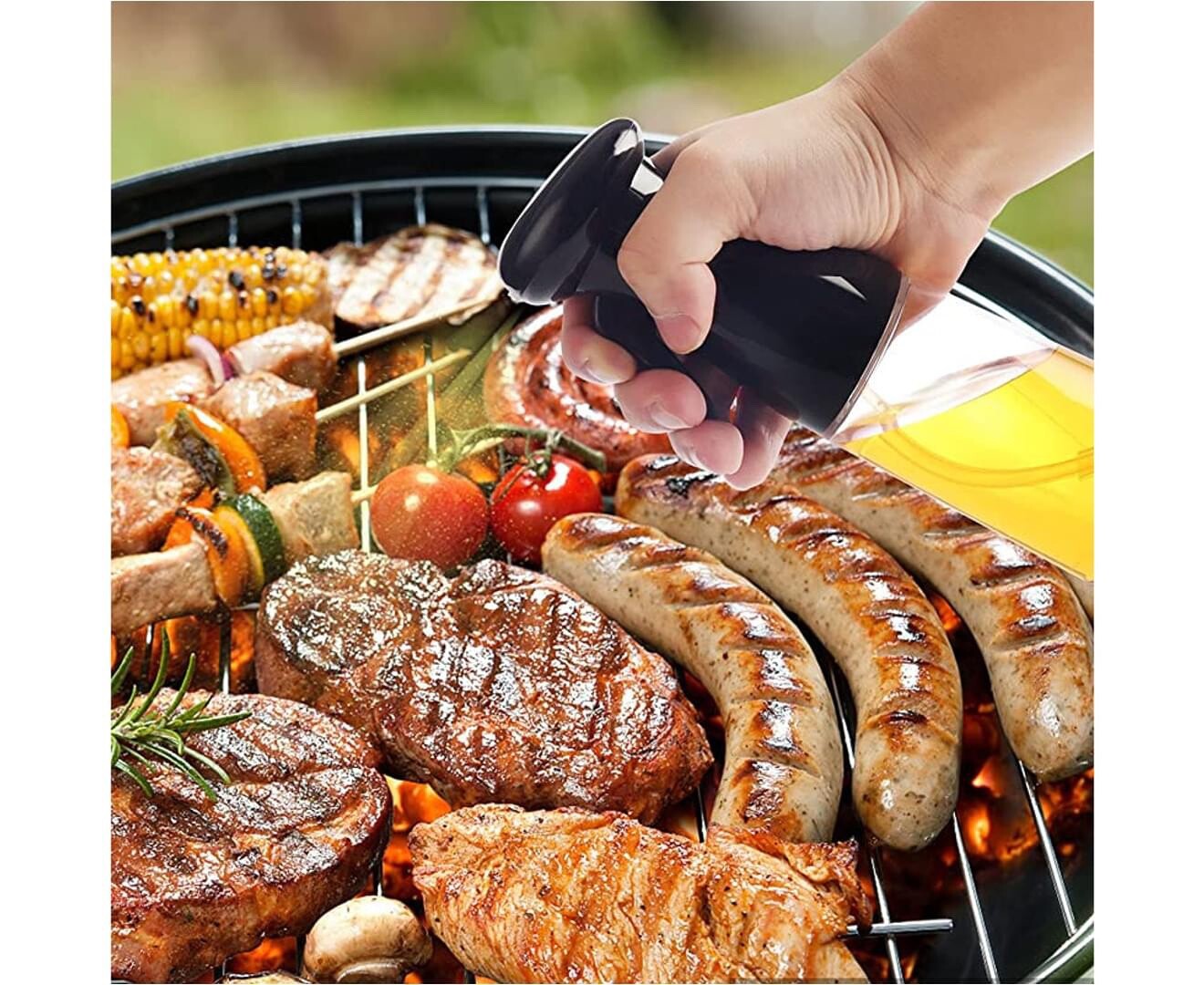 NGECORS Olive Oil Sprayer Food Grade Oil Vinegar Spray Mister Cooking