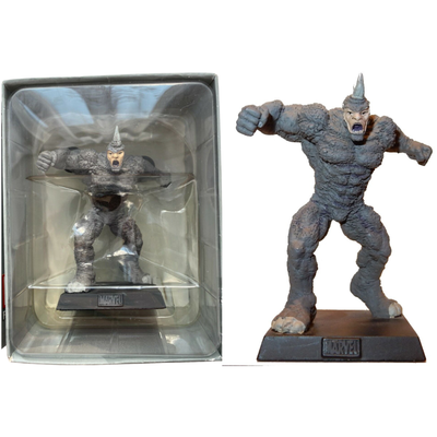 Figurine Marvel Rhino Eaglemoss - N°10 En Plomb, Peinte à La Main, Avec Magazine - Occasion