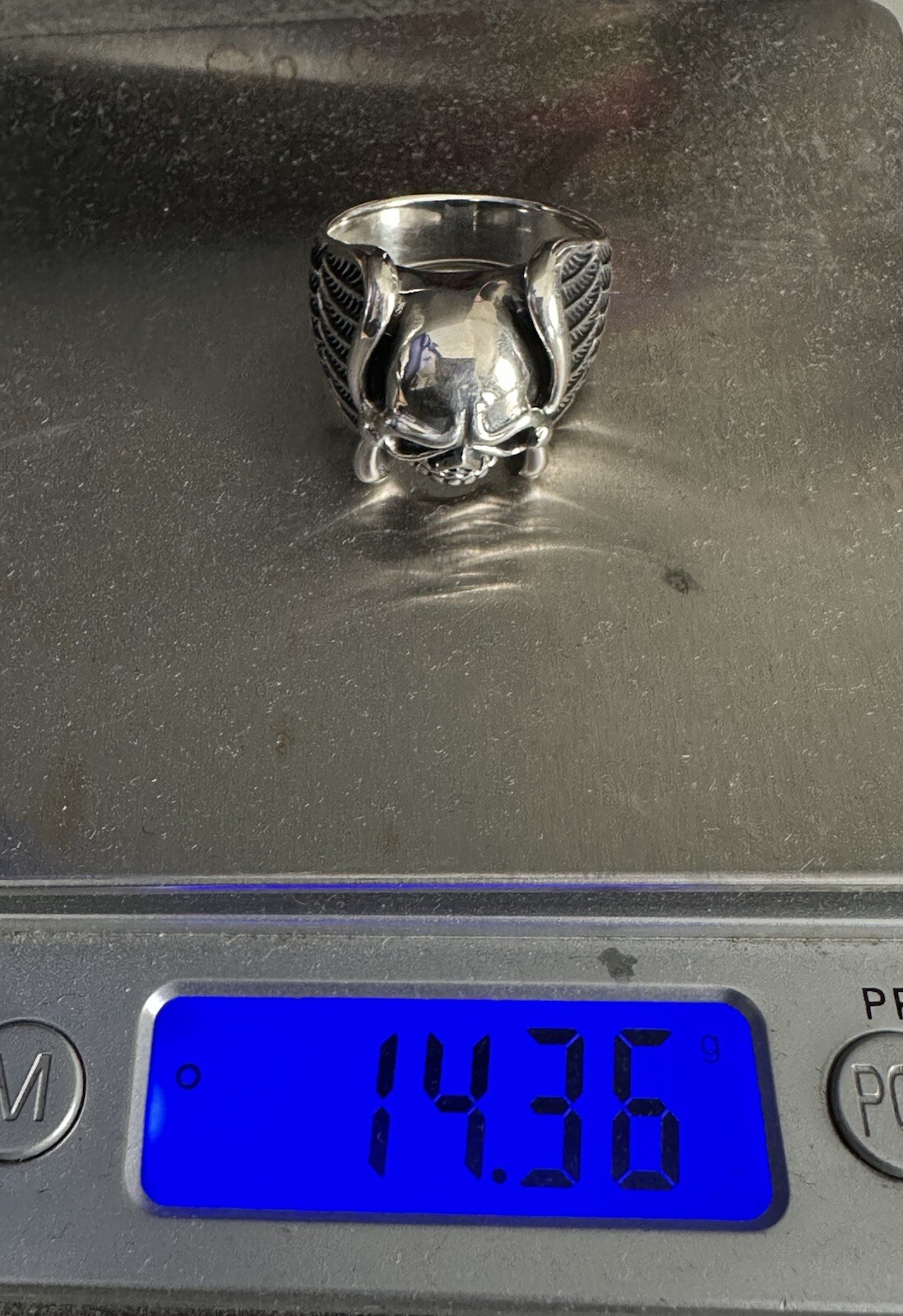 Sterling Silver 925 Men Patterned Handcarved Skul… - image 13