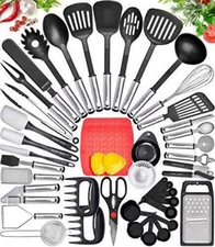 Home Hero 44 Piece Kitchen Utensils Set - Nylon & Stainless Steel Cooking NEW
