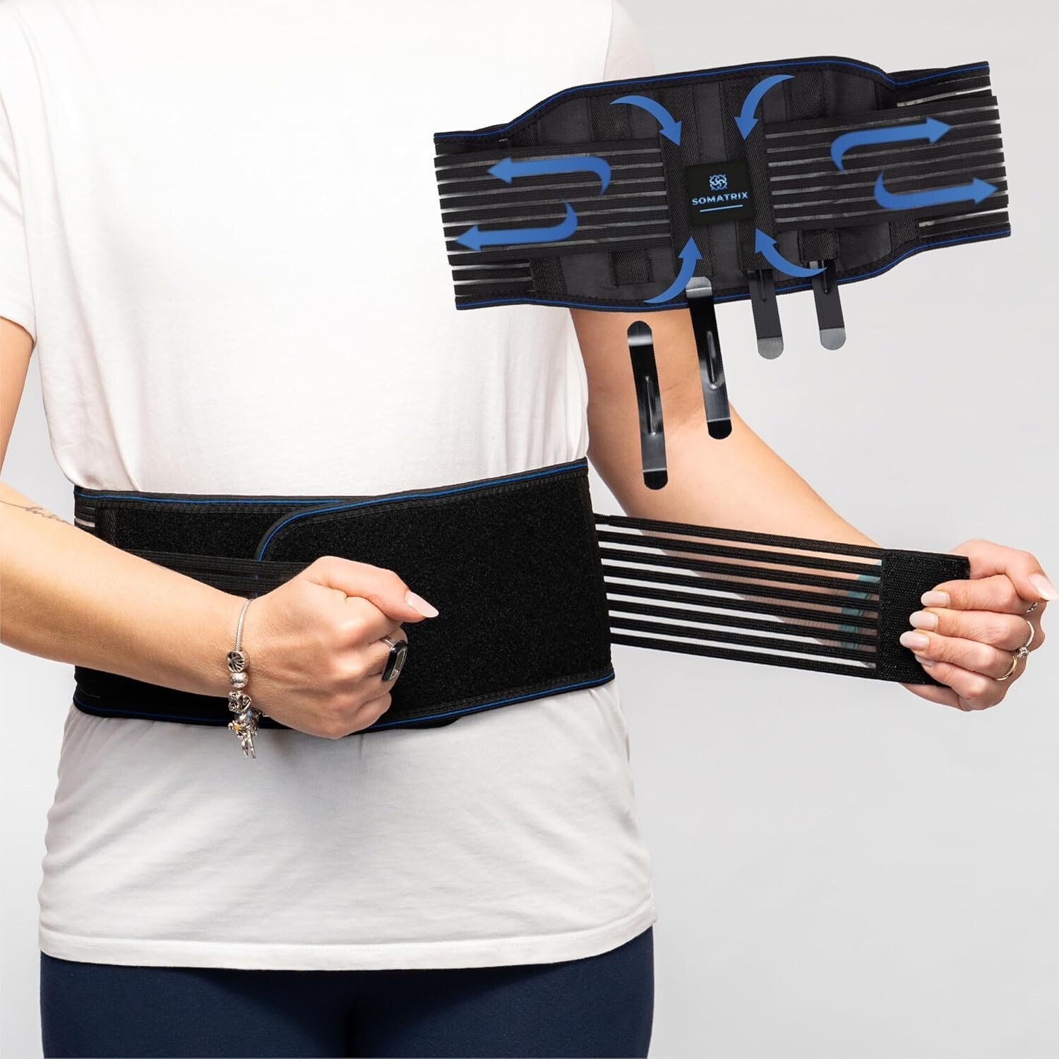 Fascia Lombare Supporto Schiena per Uomo e Donna, Mal di Schiena, (F1S)