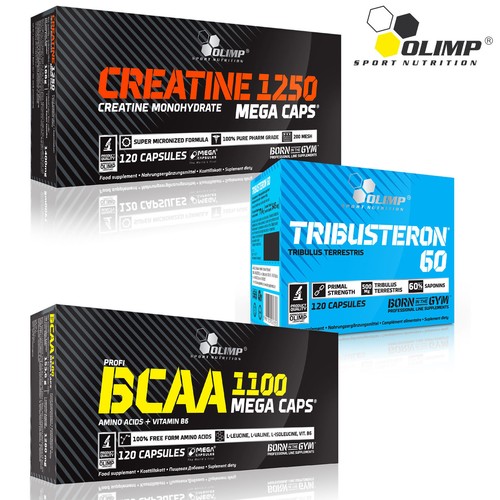 Creatine Monohydrate + Tribusteron60 + BCAA Capsules Tribulus Terrestris Amino eBay