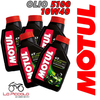 5 LT LITRE OIL MOTUL 5100 10W40 MOTORCYCLE SCOOTER TECHNOSYNTHESIS ESTER MA2 CUTTING