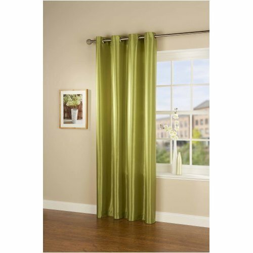 PAIR Faux Silk Eyelet Ring Top Curtain Panels 66" x 90" 167 x 229 cm. 4