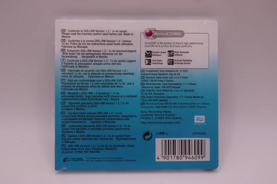 Sony DVD RAM, 30 min / 1,4 GB, Rewriteable - Sealed in OVP vom Händler - Bild 2 von 3