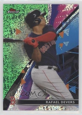 2021 Topps Finest Green Speckle Refractor /125 Rafael Devers #44 4z8
