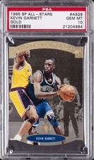 1995 SP ALL-STARS GOLD #AS28 KEVIN GARNETT PSA 10