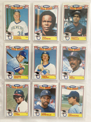 1983 Topps All-Star Game, Commemorative Set mit allen 22 Cards komplett