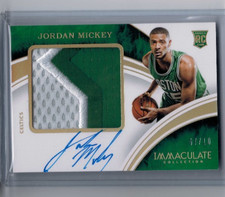 2015-16 Panini Immaculate Collection Jordan Mickey Rookie Patch Auto #'ed 07/10